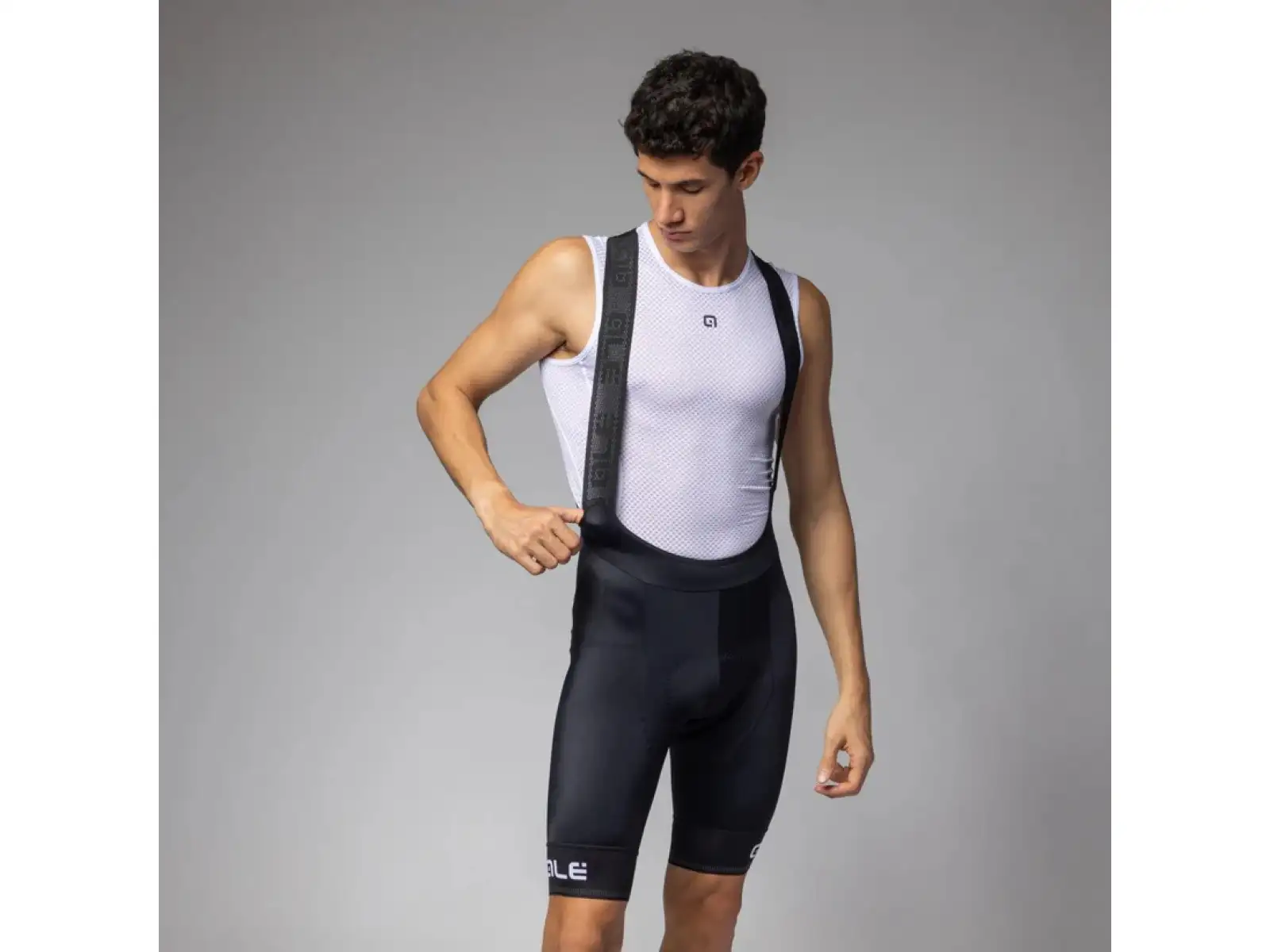 Alé Pragma Corsa 2.0 Herren-Shorts mit Einsatz und Trägern White