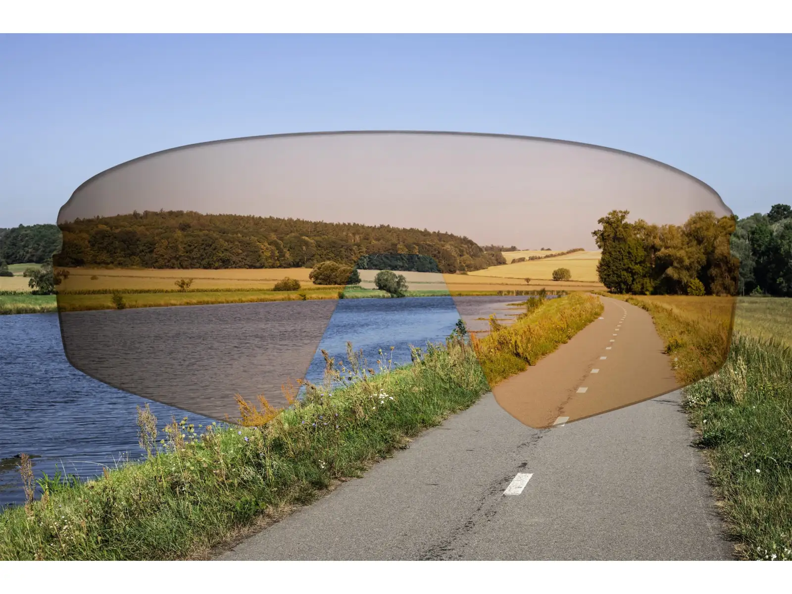 Force Electra Brille schwarz/braune verspiegelte Gläser