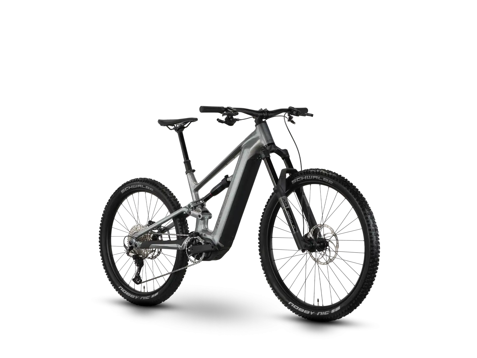 Raymon Ravor Comp darksilver marble vollgefedertes E-Bike