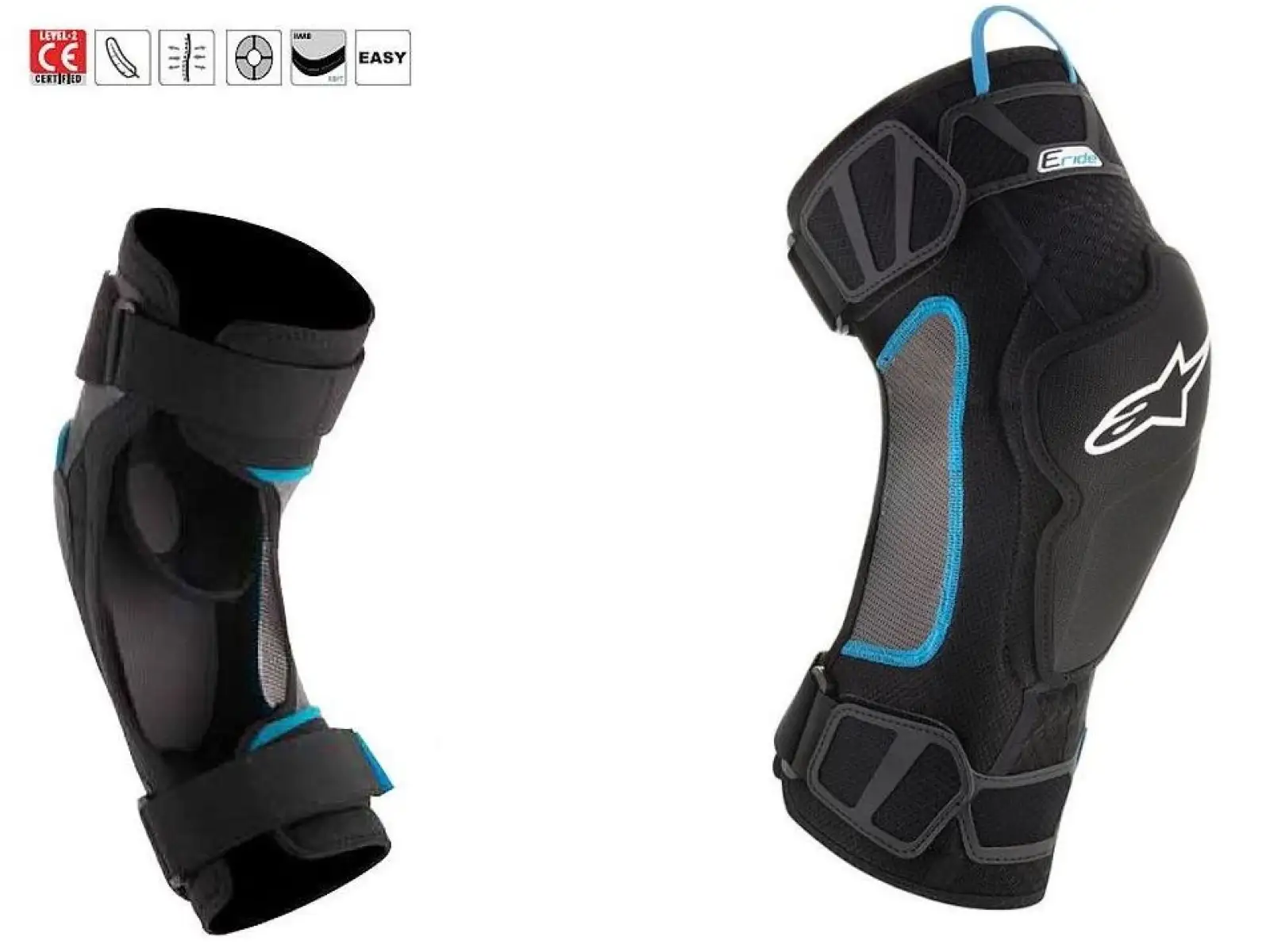 Alpinestars E-Ride Knieprotektoren Schwarz