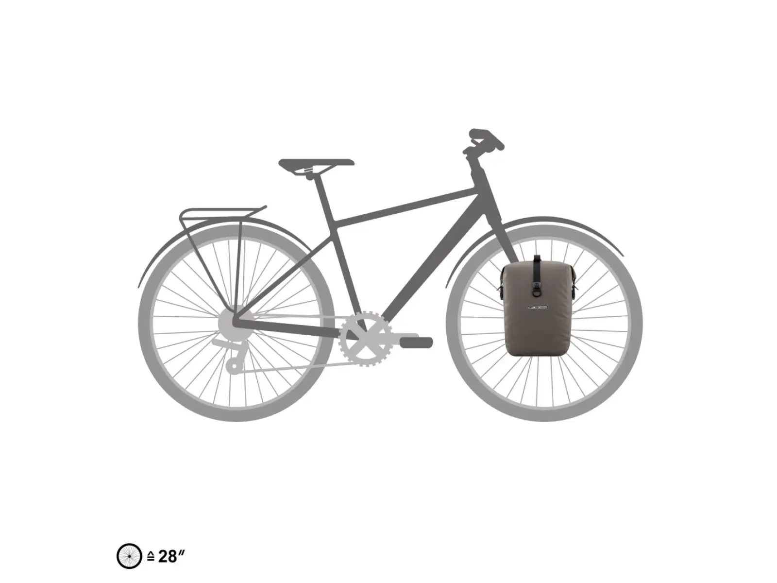 Ortlieb Gravel Pack QL3.1 Seitentasche 14,5 l Dunkelsand