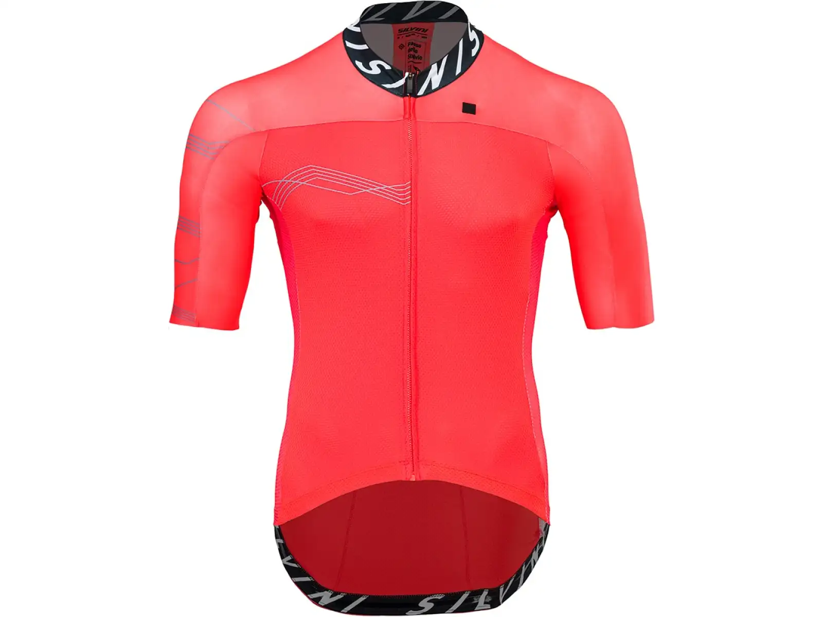 Silvini Stelvio Herren Kurzarmtrikot rubin/schwarz