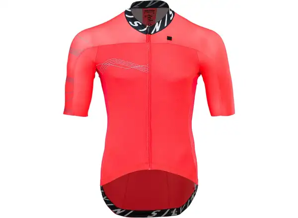Silvini Stelvio Herren Kurzarmtrikot rubin/schwarz