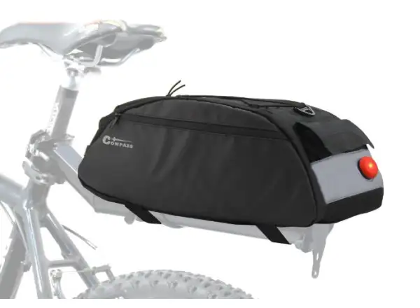 Compass Fahrradtasche für Gepäckträger mit LED-Licht