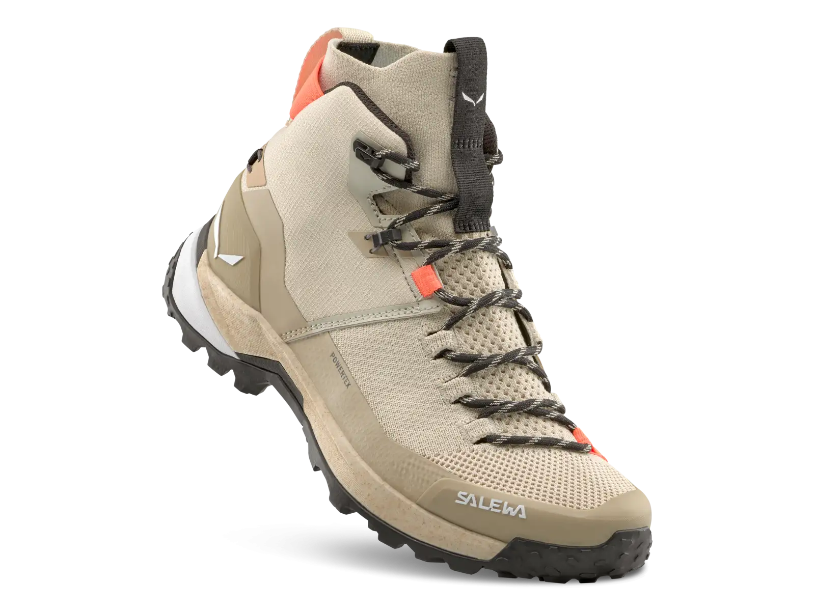 Salewa Puez Knit Mid PTX Damen Outdoor-Schuhe Oatmeal/Quicksand