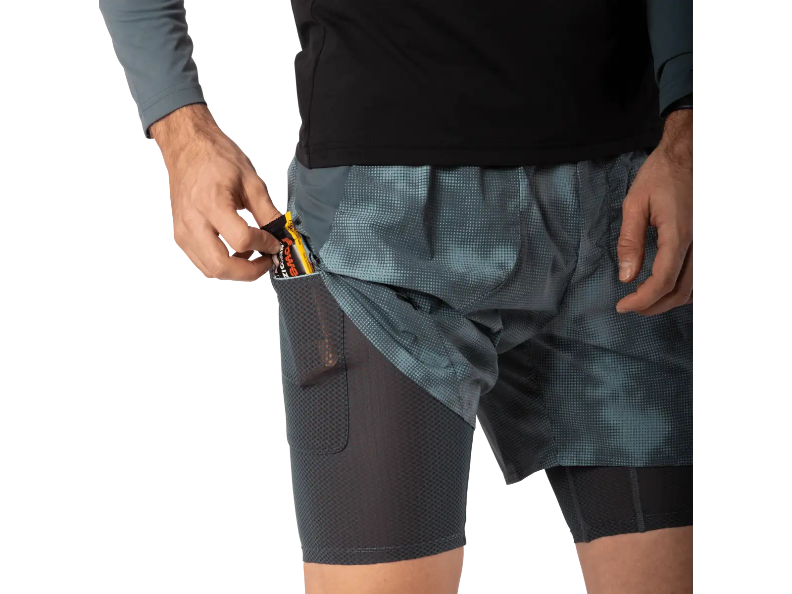 Dynafit Trail Reflective 2in1 Herren Laufshorts Cinder
