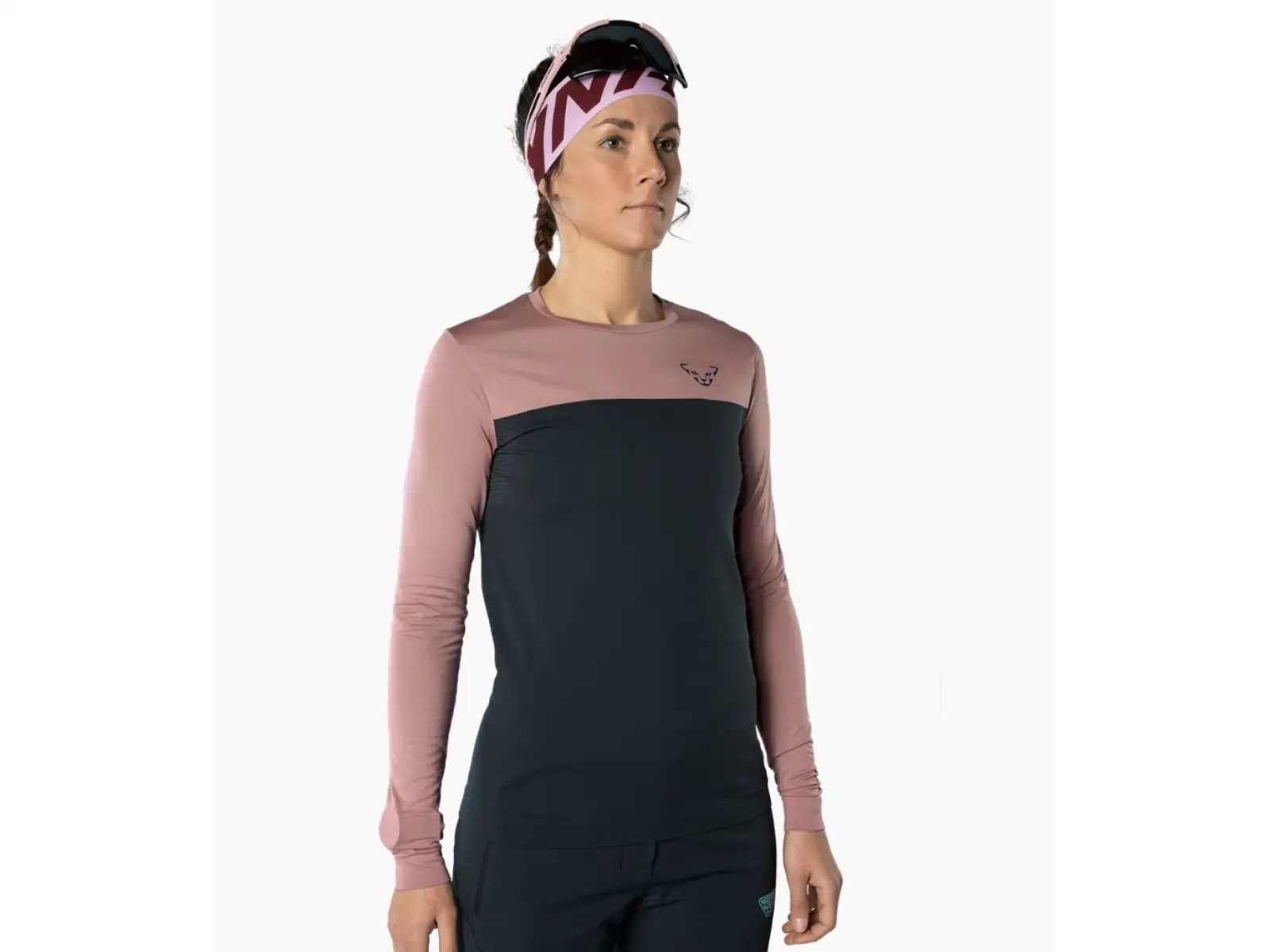 Dynafit Traverse S-Tech Damen Langarmshirt Blaubeere/Mokarosa