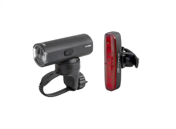 Force Pipe USB Lichtset vorne + hinten schwarz