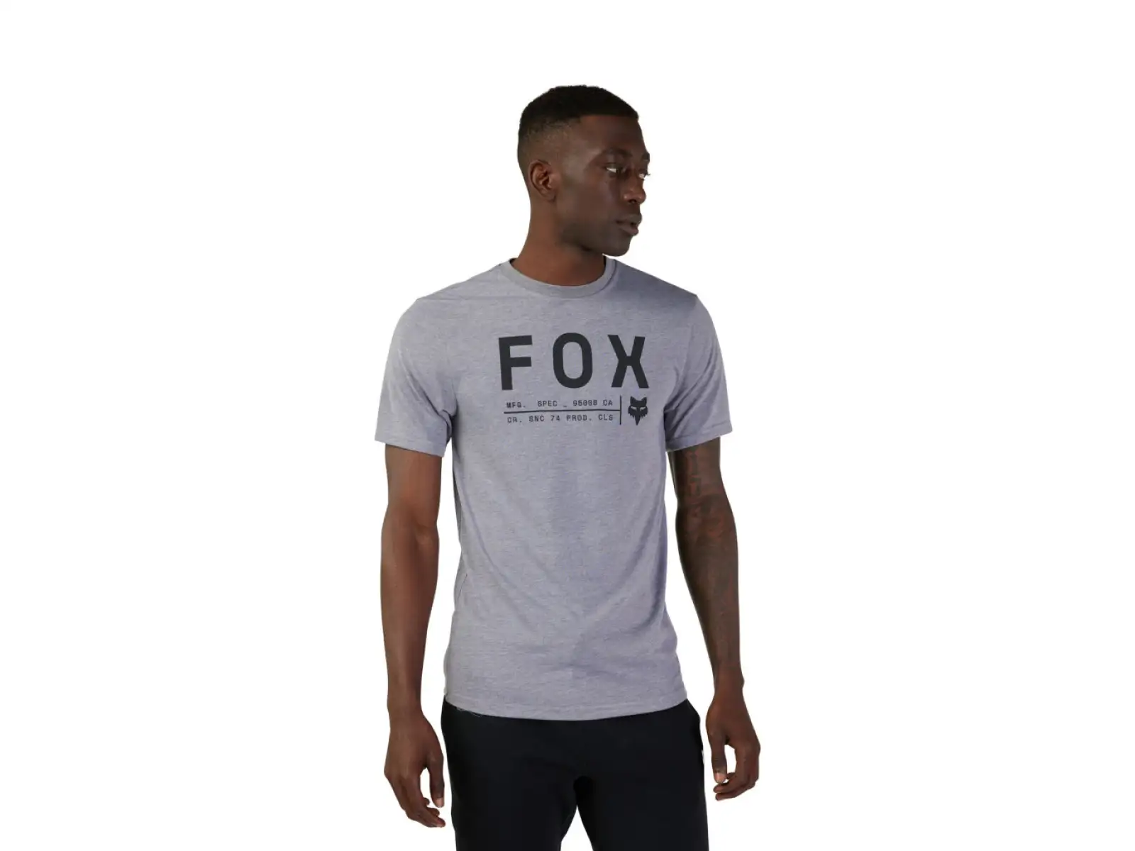 Fox Non Stop Herren T-Shirt Kurzarm Heather Graphite