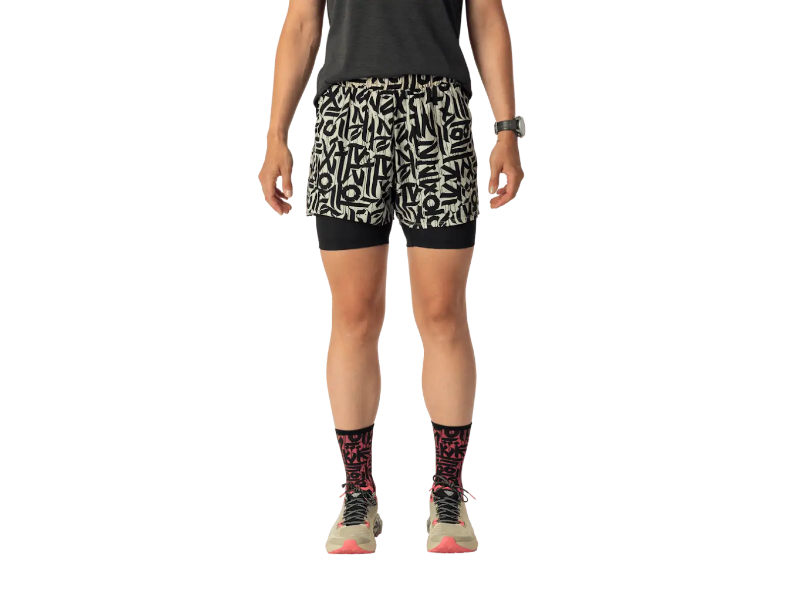 Dynafit Trail 2v1 Damen-Laufshorts Overcast