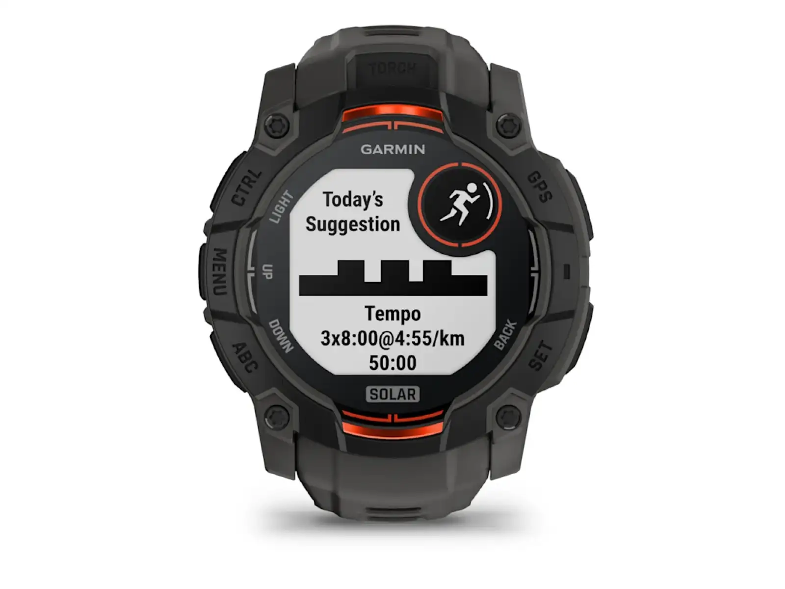 Garmin Instinct 3 Solar 50 mm Smartwatch Black/Charcoal Armband
