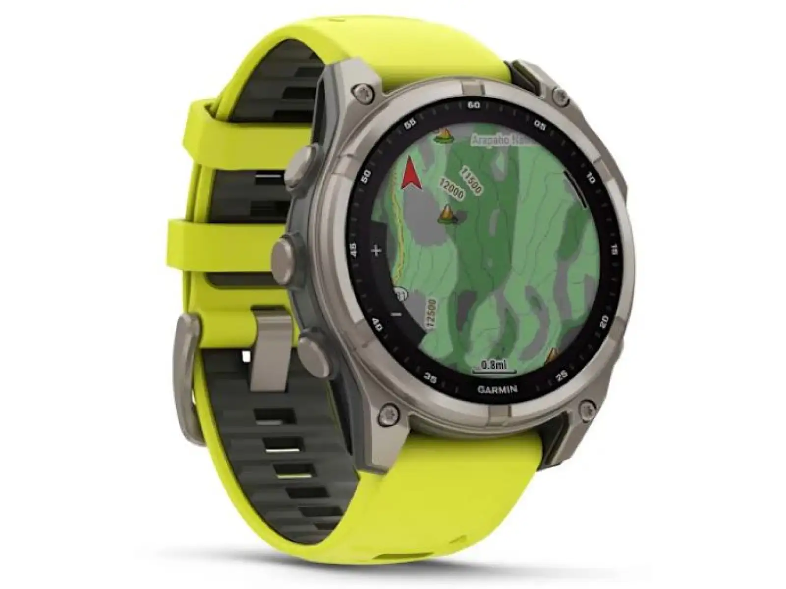 Garmin fenix 8 - 51 mm Solar Sapphire Smartwatch Titanium Yellow/Graphite
