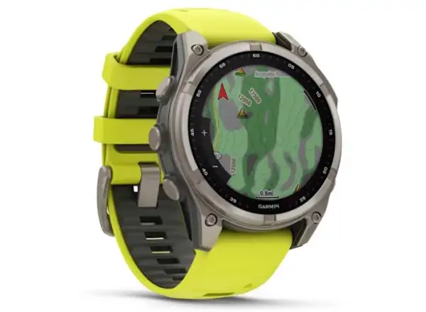 Garmin fenix 8 - 51 mm Solar Sapphire Smartwatch Titanium Yellow/Graphite
