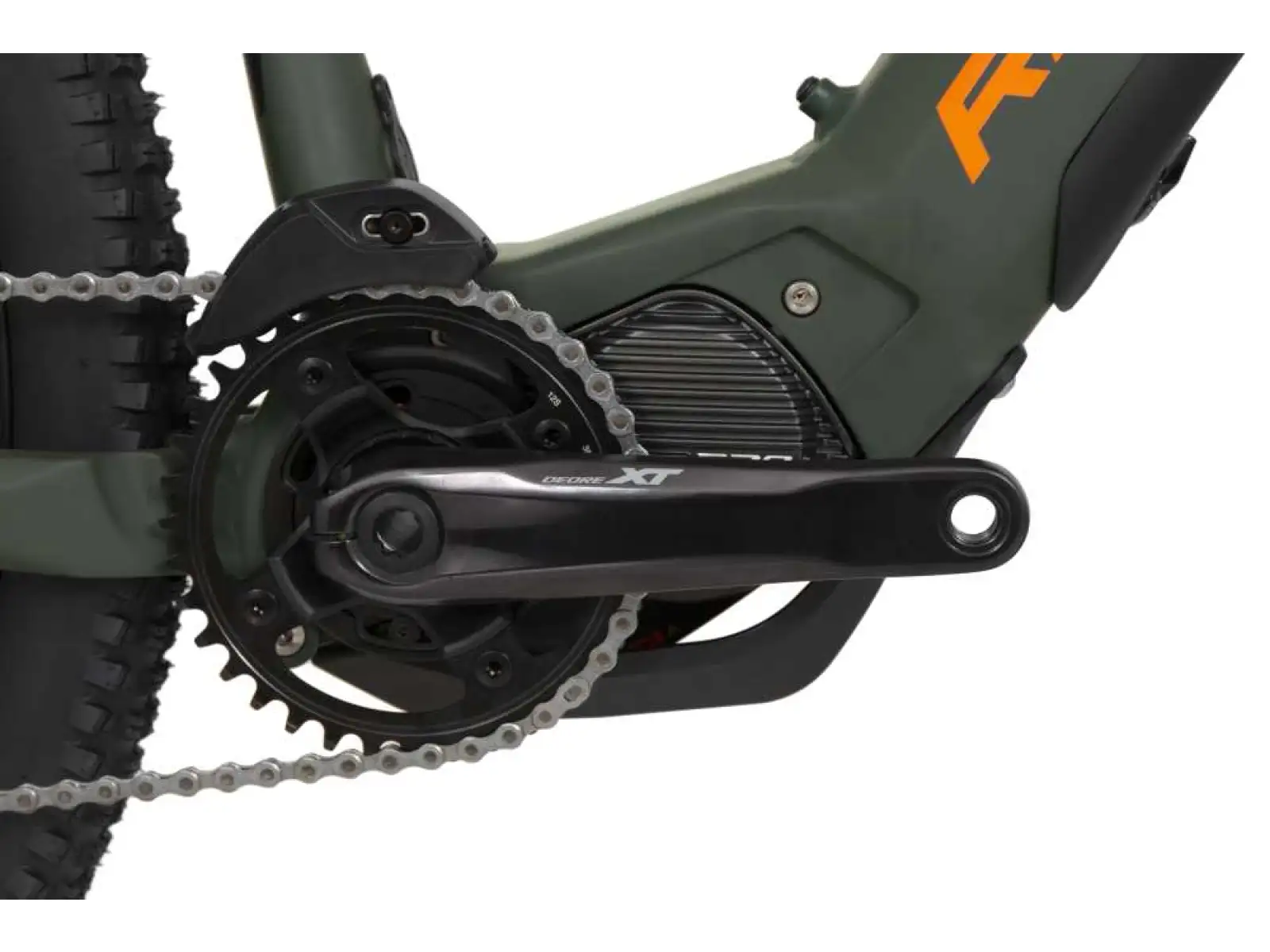 Rock Machine Blizz INT e60-29 Mountain E-Bike Matte Khaki/Neon Orange/Black
