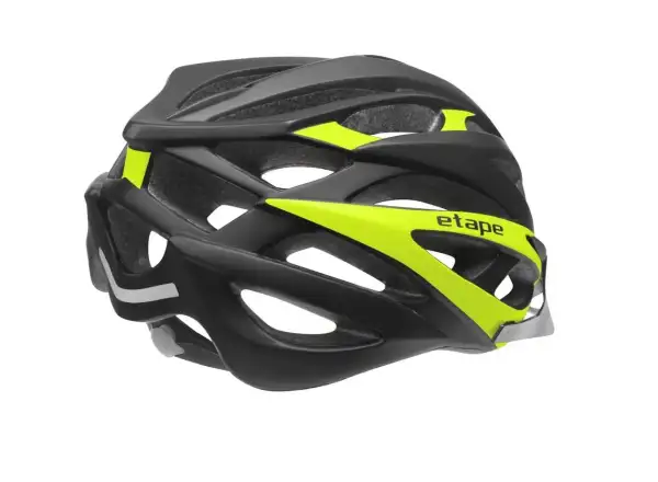 Etape Magnum Fahrradhelm schwarz/gelb fluoreszierend matt