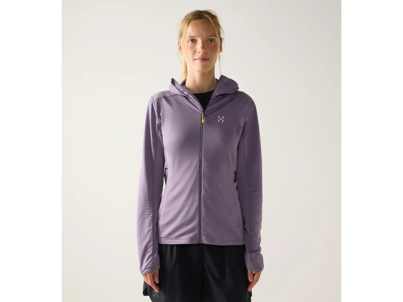 Haglöfs L.I.M Mid Multi Hood Damen Kapuzenpullover Purple Fog