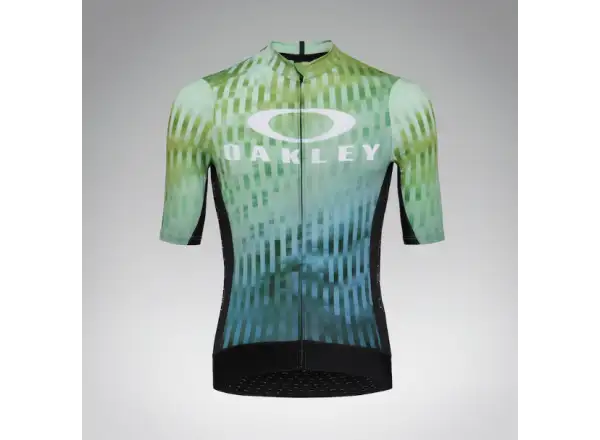 Oakley Icon Training Herren Trikot Kurzarm Green Glitch Print