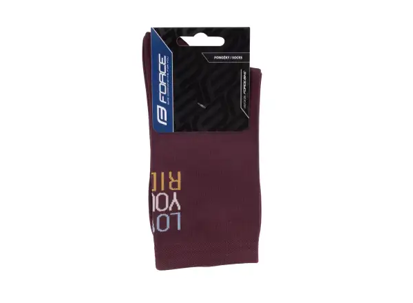 Force Ride Socken Burgundy