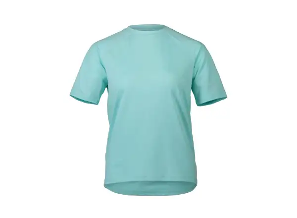 POC Essential Tee Damen MTB-Shirt mit Kurzarm Light Kalkopyrit Blue, Größe M.
