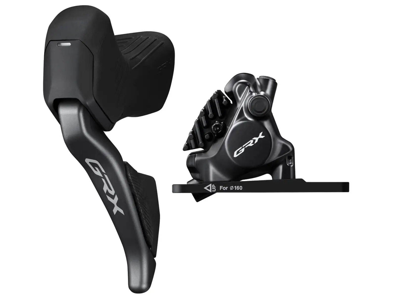 Shimano GRX Di2 ST-RX825+BR-RX820 2-fach Brems-/Schaltgriff Vorne Links & Bremssattel