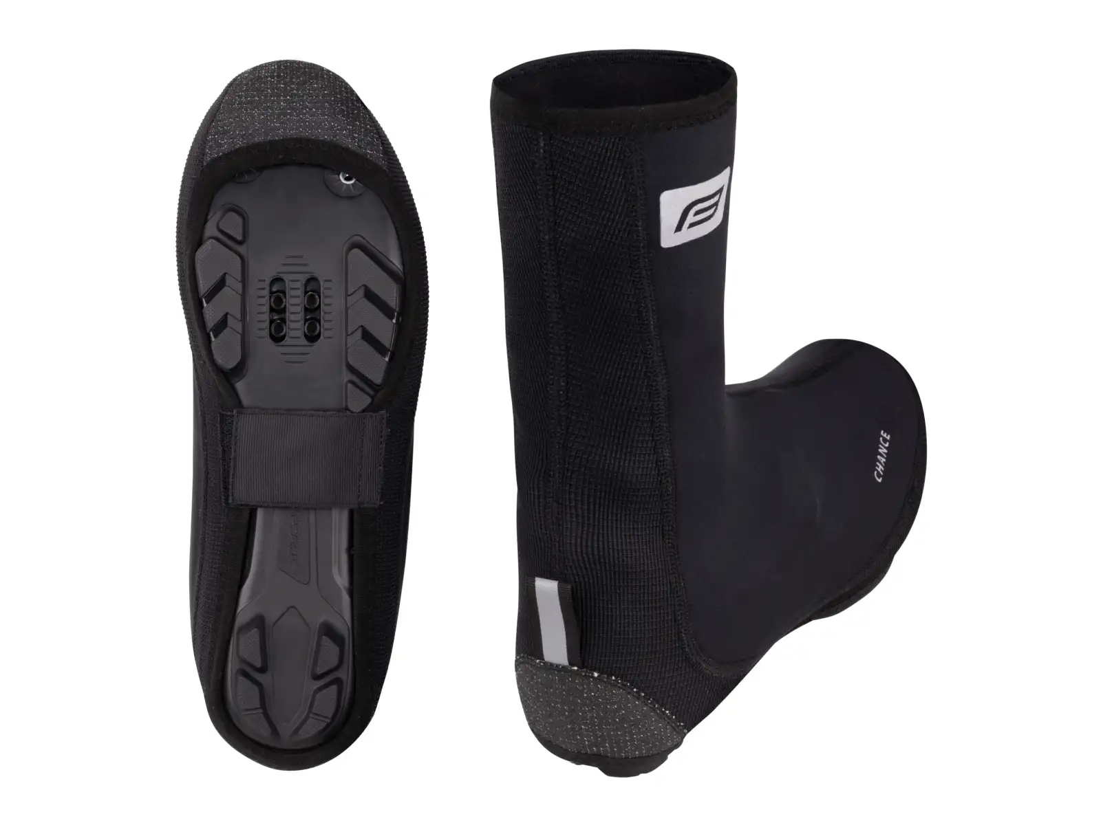 Force F Chance Überschuhe ohne Reißverschluss MTB Schwarz