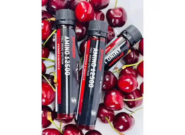 Sponser Amino 12500 – Aminosäuren-Ampullen 25 ml, Geschmack: Cherry