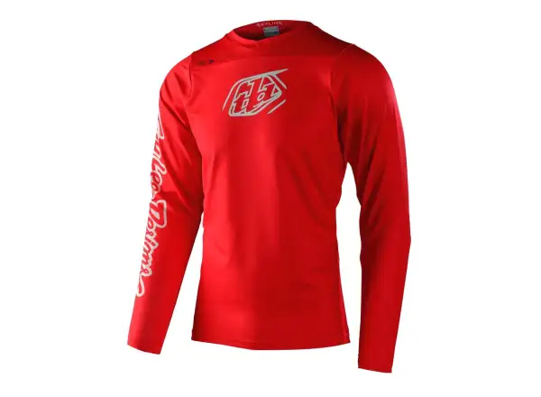 Troy Lee Designs Skyline Chill Iconic Herren Langarmshirt Fiery Red