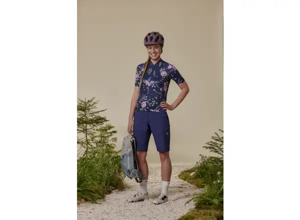 Maloja VilsaM. AOP 1/2 Damen Trikot Kurzarm Deep Black