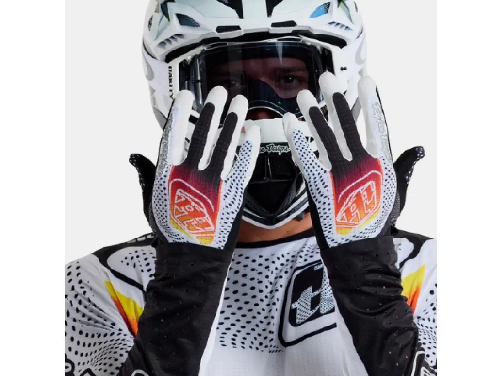 Troy Lee Designs Air Optic Handschuhe White/Black