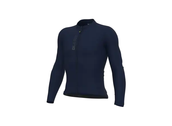 Alé Pragma Color Block Herren Radtrikot Langarm Navy Blue