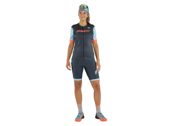 Dynafit Ride Light Full Zip Damen Kurzarmtrikot blueberry/marine blue