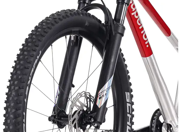 Superior TEAM 24 Kinderfahrrad Gloss Brushed Alu / Red