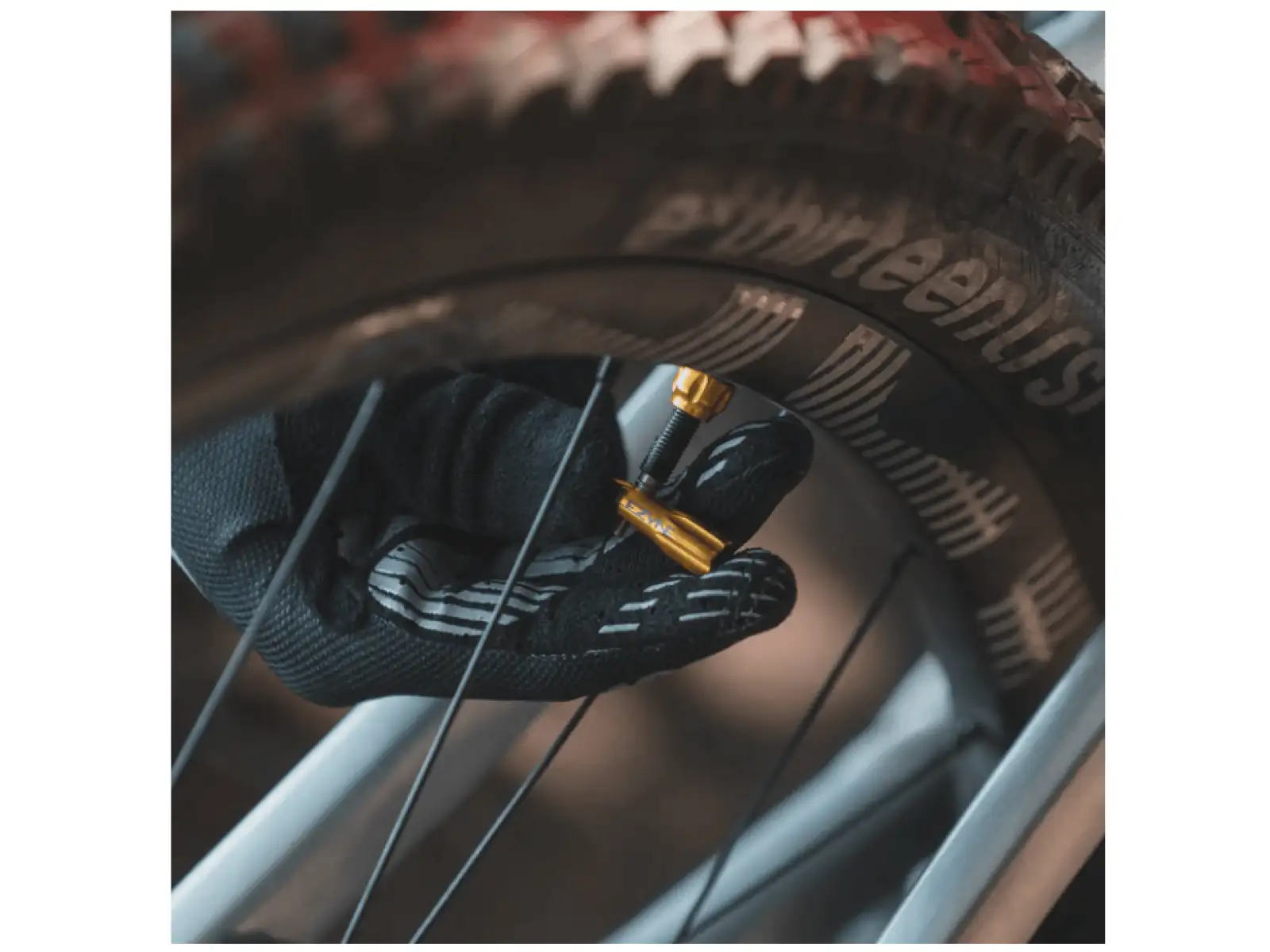 Lezyne CNC TLR Ventil Tubeless Ready, 80 mm, schwarz.