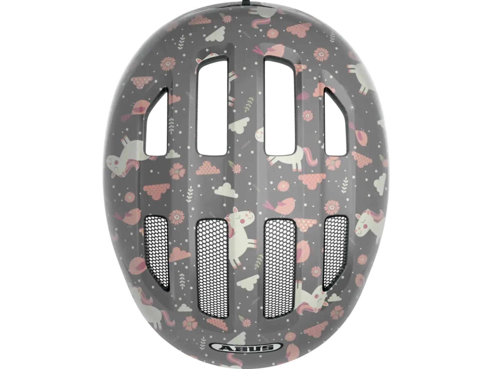 Abus Smiley 3.0 Kinderhelm Grau Pferd