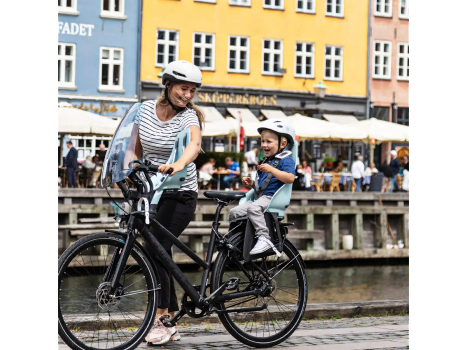 Urban Iki Rückenlehne mit Adapter für Gepäckträger in Aotake Light Blue