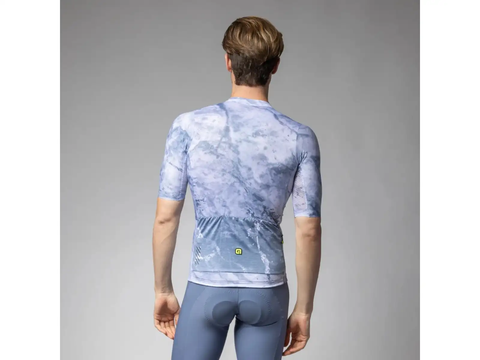 Alé PR-E Marble Herren Trikot Kurzärmlig Steel Blue