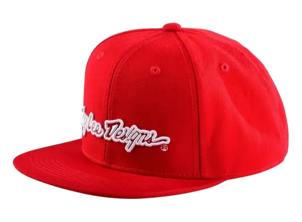 Troy Lee Designs Signature Snapback Kappe Red/White