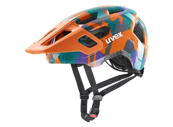 Uvex React JR Kinderhelm Papaya Camo