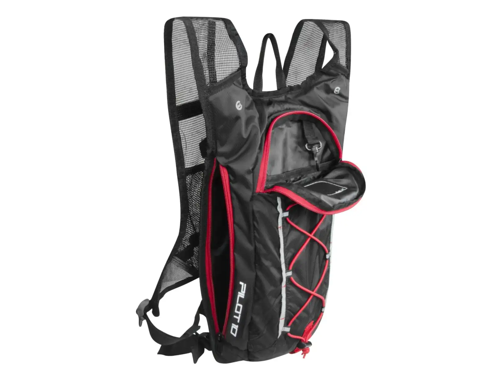 Force Pilot Plus Rucksack 10+2 l Reservoir Schwarz/Rot