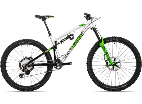 Rock Machine Blizzard 90-297 RZ silber/grün Fully Mountainbike