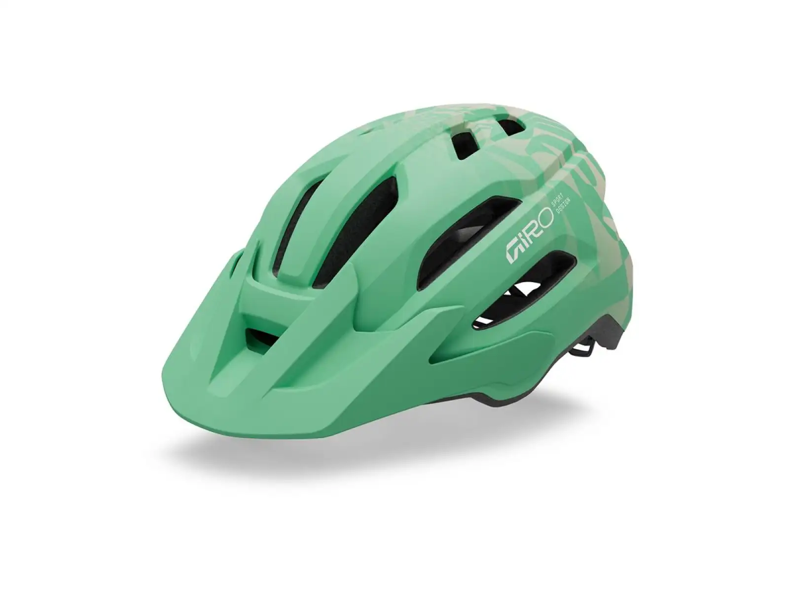 Giro Fixture II Youth Kinderhelm Mat Green Rush