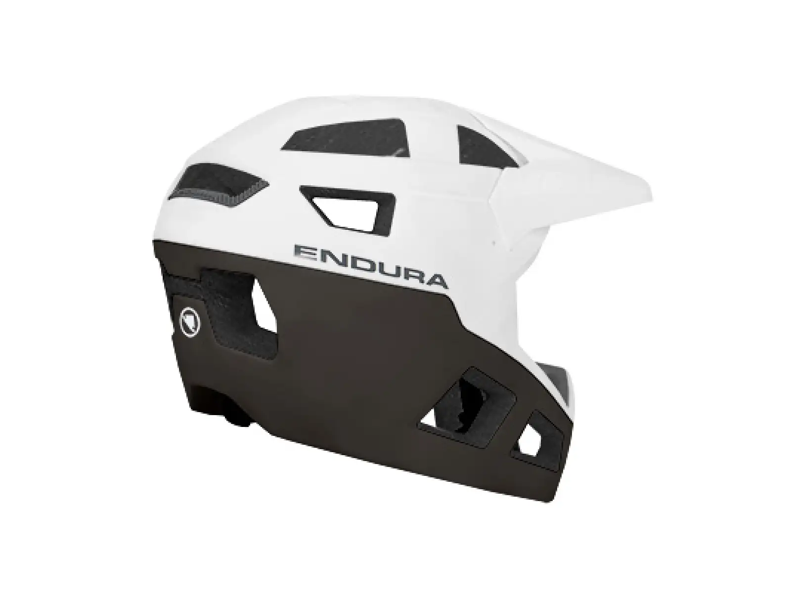 Endura SingleTrack Full Face Helm Weiß