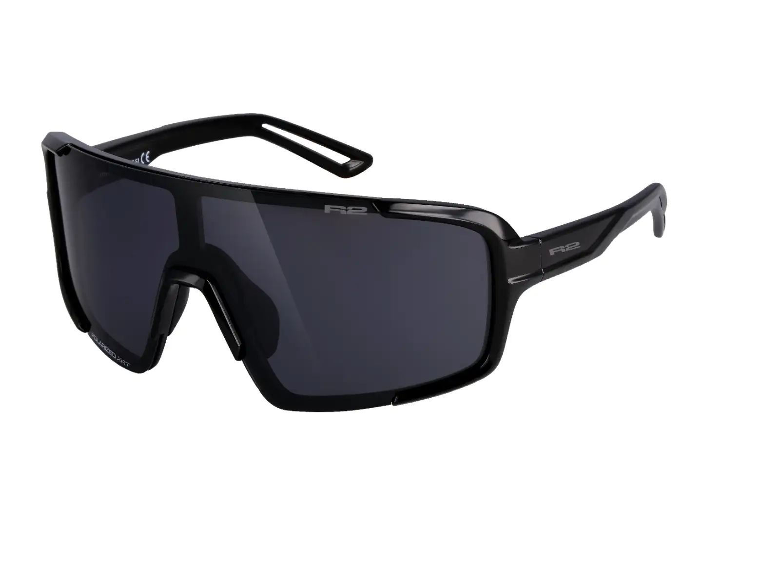 R2 Impulse Sonnenbrille schwarz glänzend/rauchgrau
