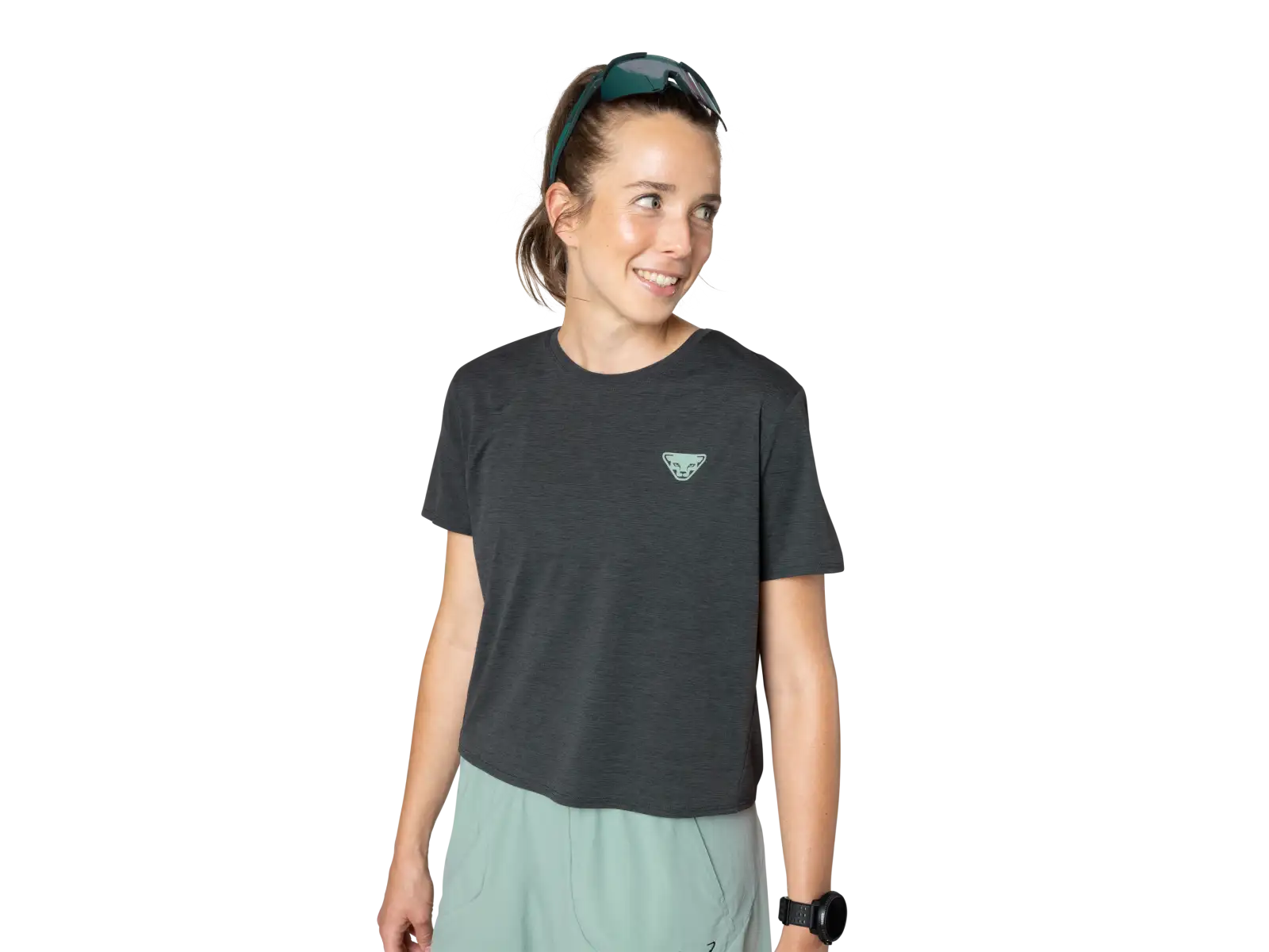 Dynafit Trail Damen-Laufshirt kurzärmelig Black Out