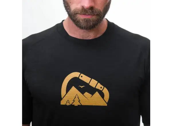 Sensor Merino Air PT Summit Herren T-Shirt Kurzarm Schwarz