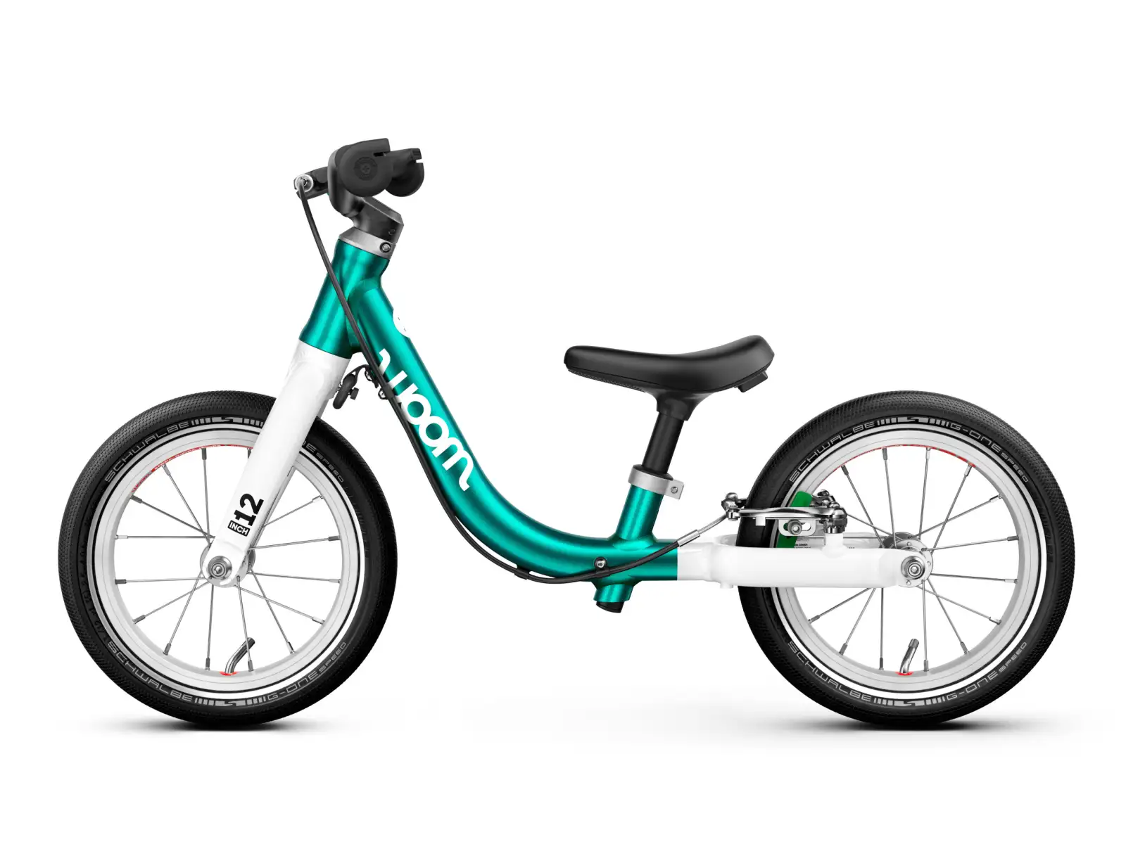 Woom GO 1 Metallic Turquoise 12 Kinderlaufrad