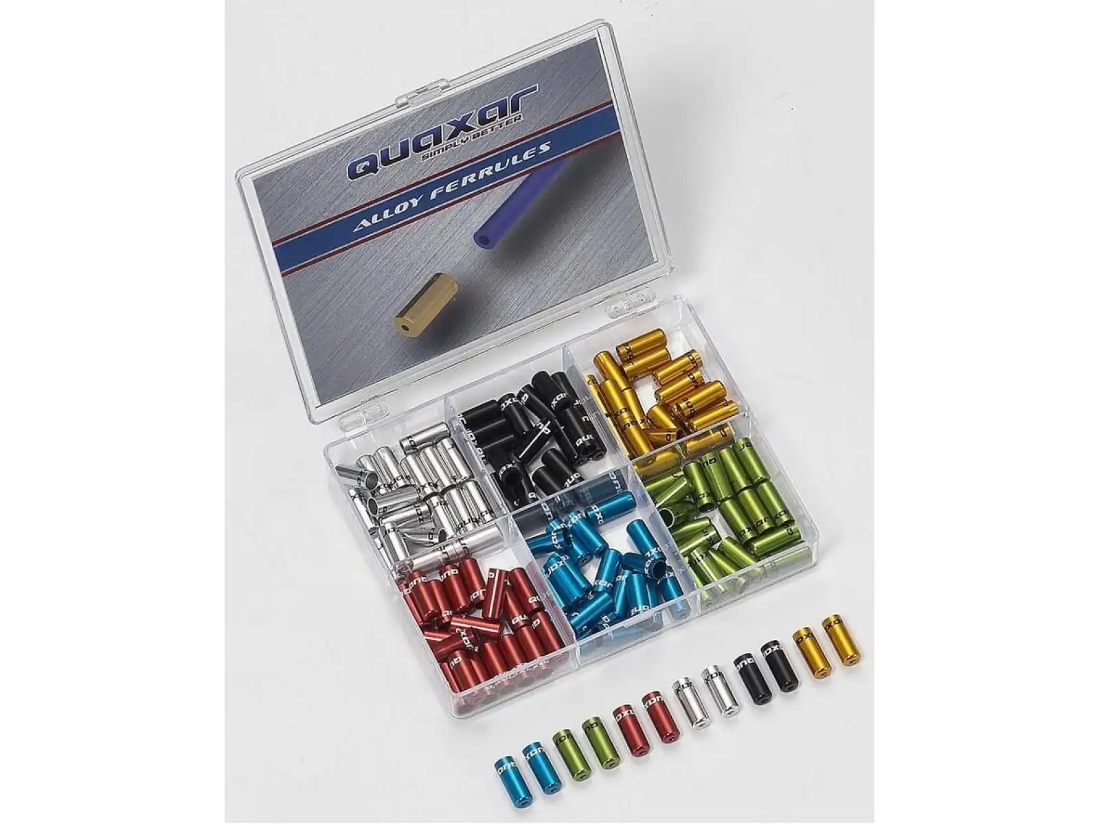 Quaxar Set von Endhülsen für Schaltzug 4 mm, 20 Stück.