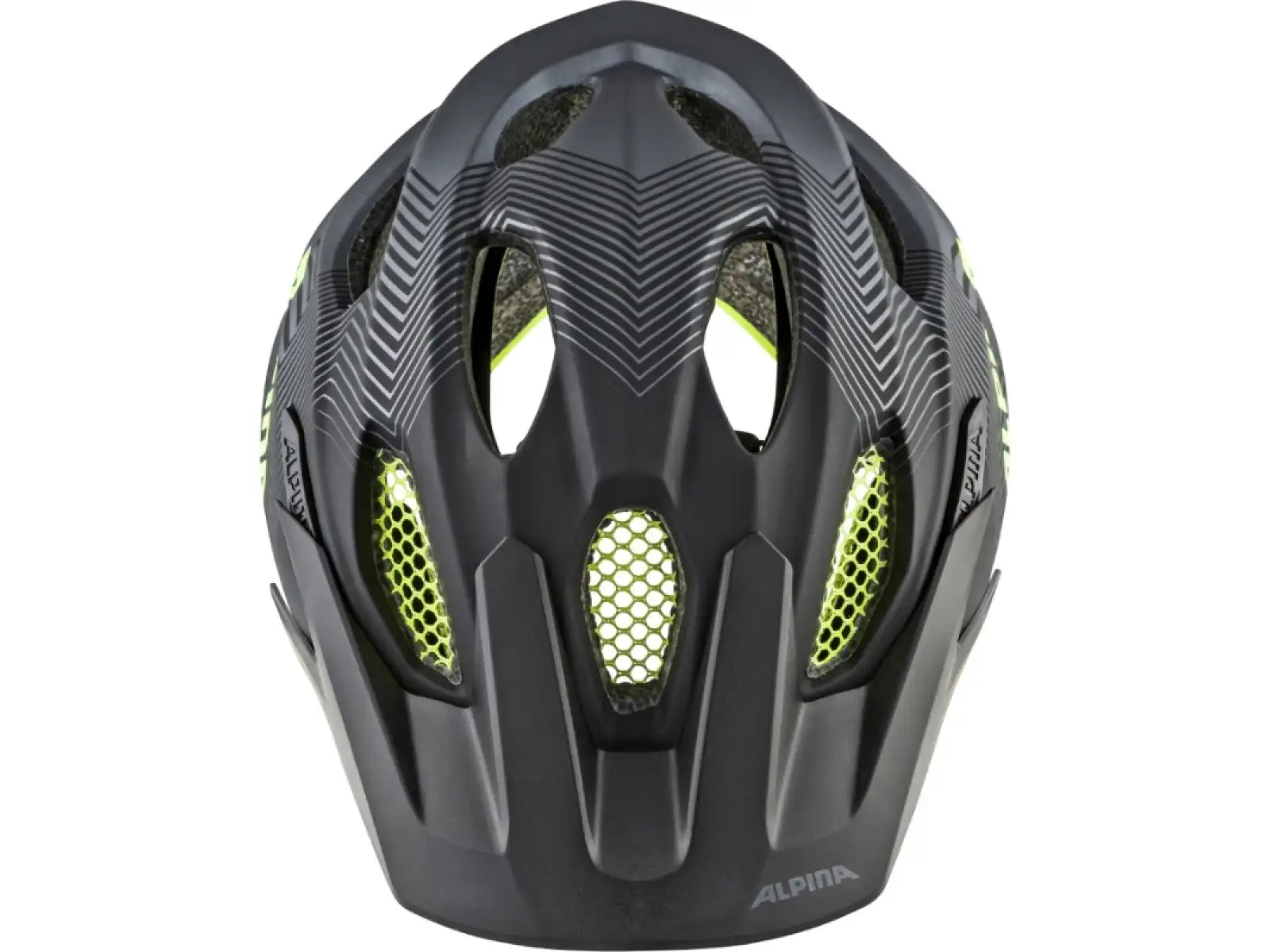 Alpina Carapax Jr. Kinderhelm Black/Neon/Yellow