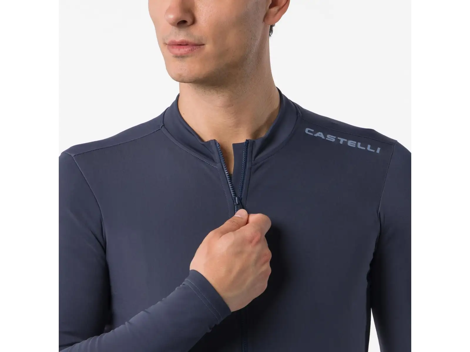 Castelli Espresso Thermal 2 Herren Trikot Langarm Twilight blue