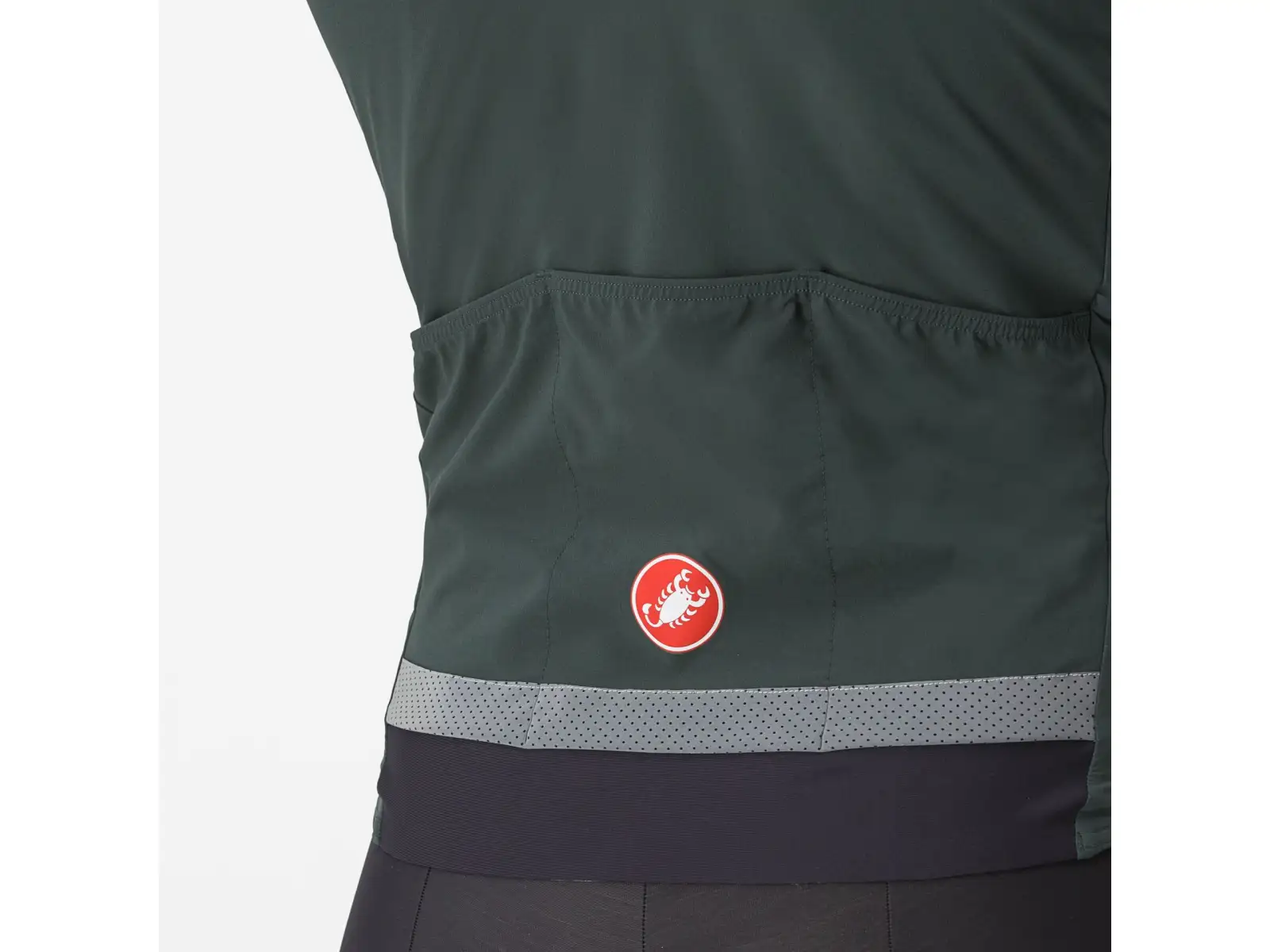 Castelli Beta RoS Herrenjacke Rover Green/Red Orange